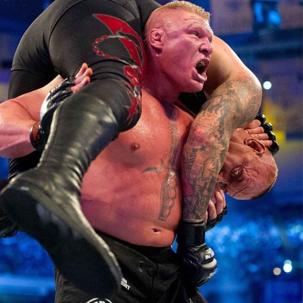 Brock Lesnar shocked the world by ending The Undertaker's undefeated streak at WrestleMania 30, solidifying his legacy as a WWE legend.